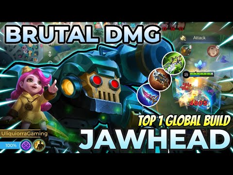 How to use JAWHEAD in Mobile Legends | Brutal Damage | Top 1 Global Best Build🔥| MLBB Gameplay 2023
