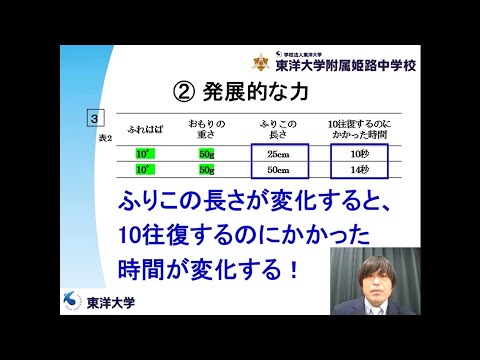 理科解説｜東洋大学附属姫路中学校オンライン入試結果報告会 東洋大姫路中学20210306