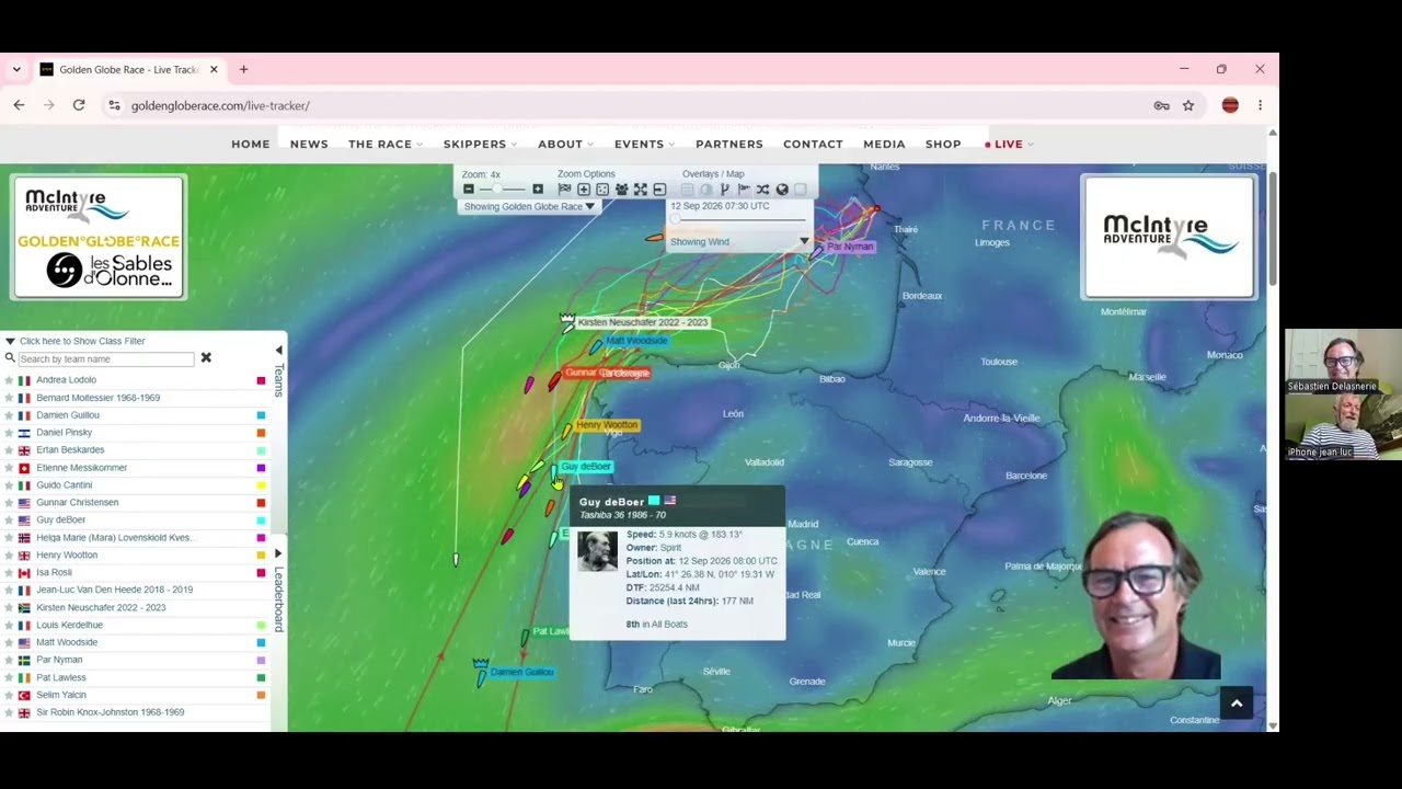 GGR2026 Tracker Analysis #1 | Jean-Luc Van den Heede on Strategy, Weather & Offshore Racing