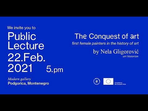 Conquest of Art/ Osvajanje likovnosti, lecture by Nela Gligorović