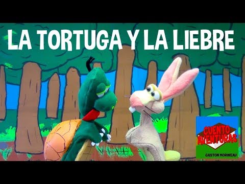 El cuento de LA TORTUGA Y LA LIEBRE con TITERES