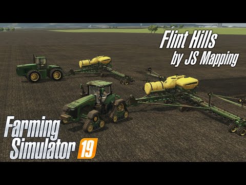 Applying liquid fertilizer while planting corn with Precision Farming DLC - Flint Hills - EP7