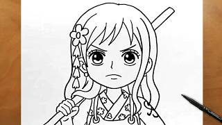 Learn to Draw Nami in Her Wano Kimono 🌸 | One Piece Fan Art