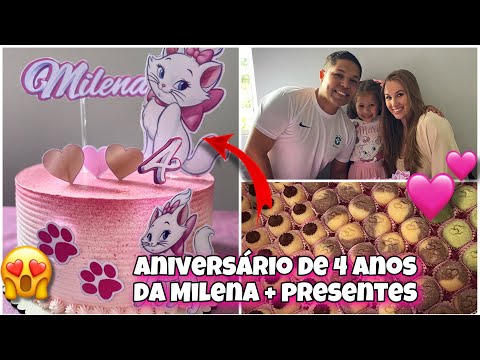 ANIVERSÁRIO DE 4 ANOS DA MILENA + PRESENTES