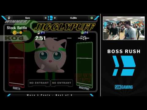 Boss Rush Wave 1 Pools - GEM (Marth) vs Bin (Jigglypuff)