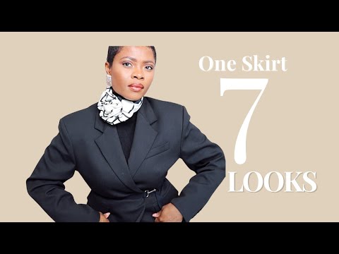 1 BLACK SKIRT. 7 OUTFITS | ama loves beauty