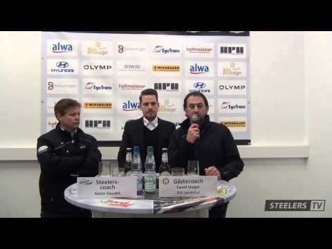 *Pressekonferenz* Bietigheim Steelers vs. EVL Landshut Eishockey  (06.01.2015)