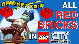 ALL 40 Red Bricks Locations in LEGO City: Undercover