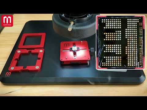 Мультифункциональная универсальная станция RB-03 для BGA-реболлинга с набором на 95 трафаретов для микросхем Превью 8