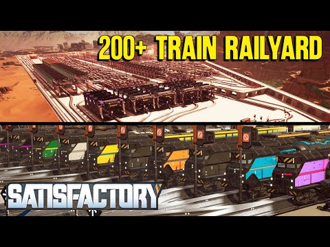 Epic Satisfactory Train Network – The Complete Railyard Tour