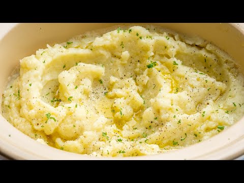 Crockpot Garlic Mashed Potatoes Recipe