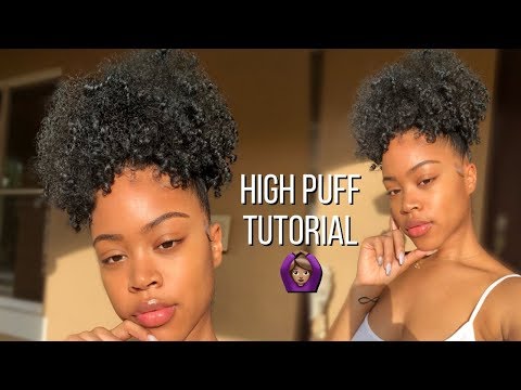 Curly High Puff in under 5 MINUTES | Mini Natural Hair...