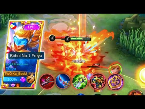 Hack Damage + Hack Defence =??| Top 1 Global Freya| Freya Best Build 2022| Must Try| Mlbb❤️