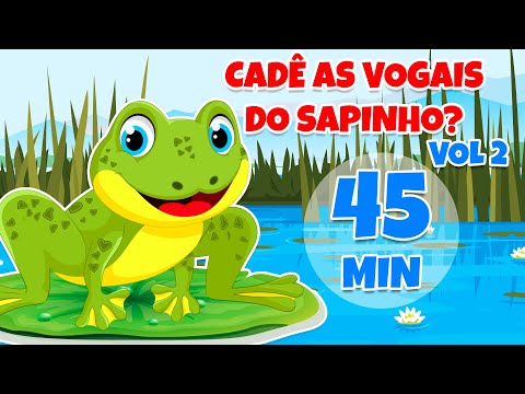Cadê as Vogais do Sapinho vol 2 - Giramille 54 min | Desenho Animado Musical