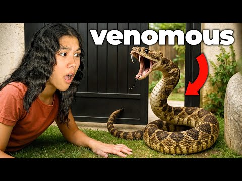 Caught a DEADLY Snake Right at Our Front Door! *Real Footage*