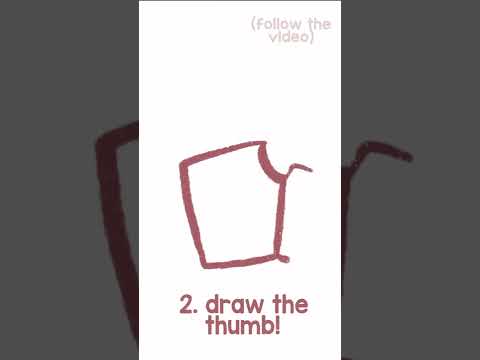 how to draw hands! (#shorts)