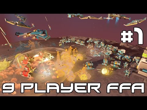 Planetary Annihilation Legion - 9 Player FFA Insanity! #1