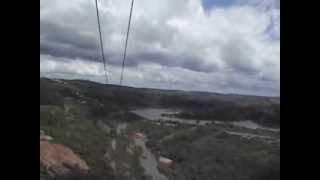 preview picture of video 'Tirolesa 1100 metros Mina do Camaquã - Caçapava do sul a maior tirolesa do estado!'