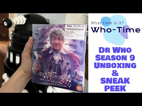 Doctor Who Season 9 Blu Ray Set Unboxing & Sneak Peek at New Special Features (2023)