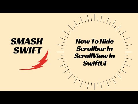 How To Hide Scrollbar In ScrollView In SwiftUI