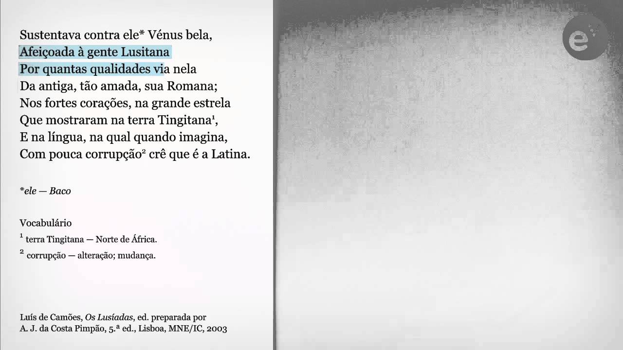 Escola Virtual | Provas finais do 9.º ano - Português - Os Lusíadas