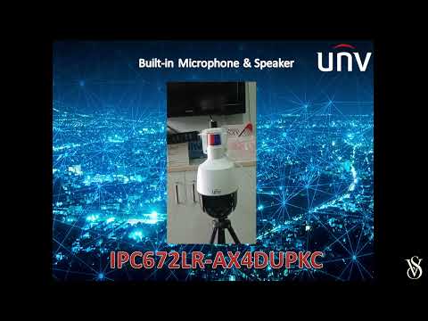 Unv 2mp light hunter active deterrence network ptz  dome cam...