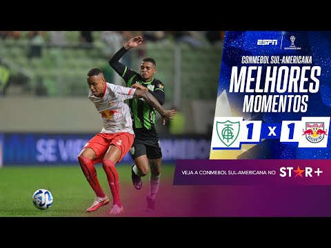 Gols e lances de América-MG x Red Bull Bragantino