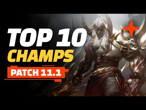 Top 10 Champions - Teamfight Tactics Patch 11.1