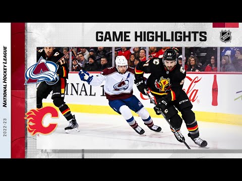 Avalanche @ Flames 1/18 | NHL Highlights 2023