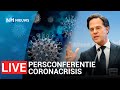 LIVE ? Persconferentie coronacrisis van Mark Rutte