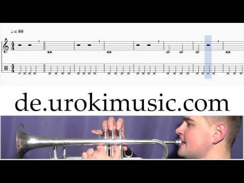 Trompete Lernen Mary Had A Little Lamb K#1 S#1 U#1 Noten Trompetenunterricht Schule Lied Lehrer Klas