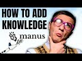 How To Add Knowledge In Manus AI Boost Your Manus AI With New Knowledge