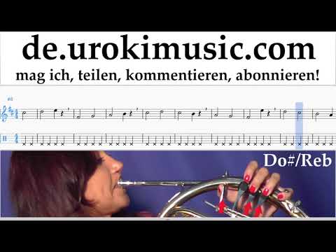 Waldhorn Lernen Mariah Carey - All I Want For Christmas Is You Tabulatur Teil#1 Übungen um-i995