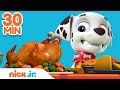 PAW Patrol Pups Save Thanksgiving! w/ Marshall, Skye & Zuma | 30 Minute Compilation | Nick Jr.