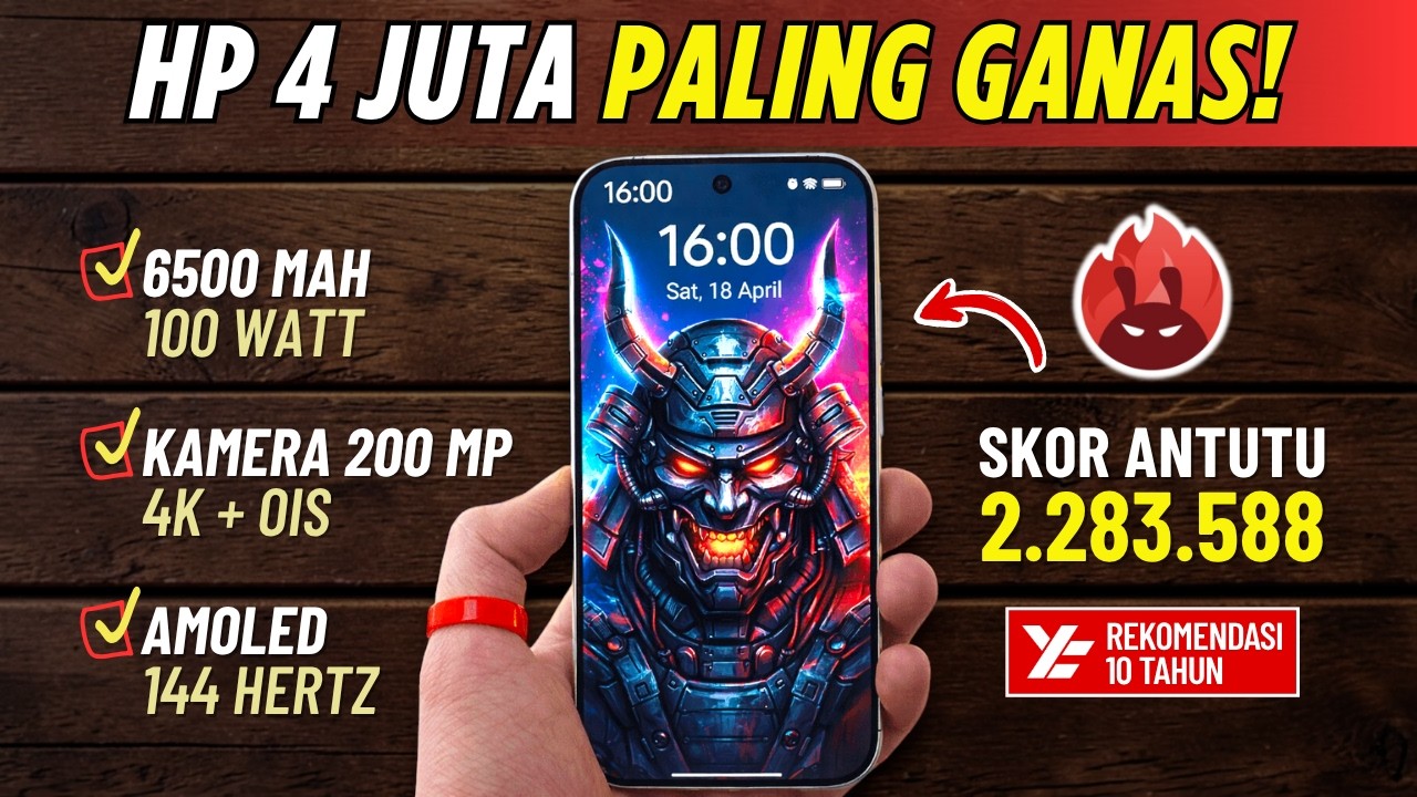 5 Rekomendasi HP 4 JUTAAN TERBAIK [4,5 - 4,9 JUTA] April 2026