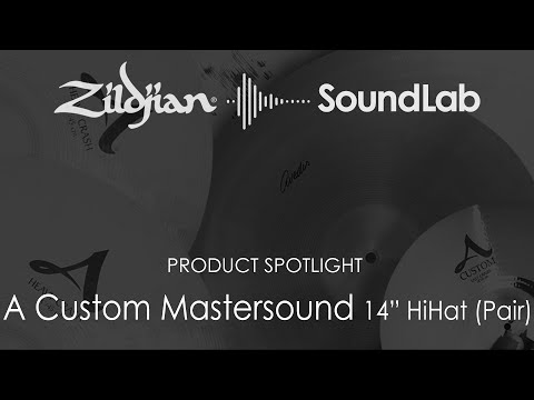 Zildjian 14" A Custom Mastersound Hi-Hat Cymbals (Pair) - MINT ! image 3