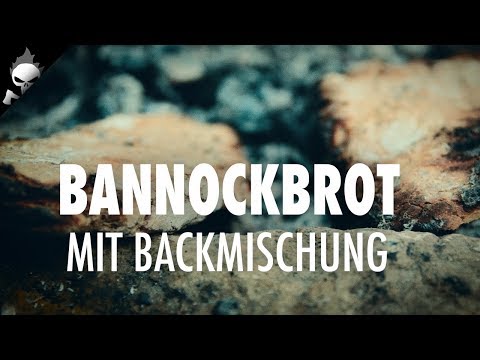 BACKMISCHUNG FÜR BANNOK? Roggen/Weizen-Bannock Brot am Lagerfeuer auf der Glut backen