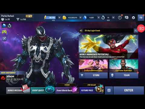 Venom Tier-3 Animation (War of the Realms uniform) - Marvel Future Fight