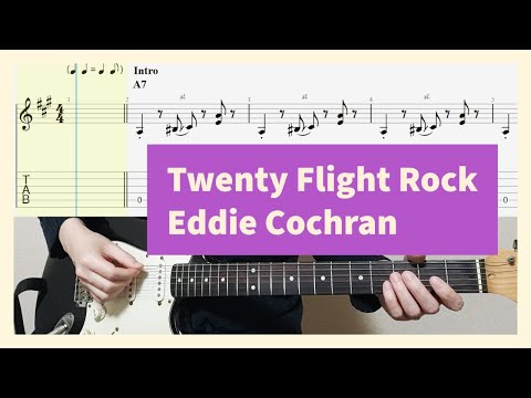 Eddie Cochran - Twenty Flight Rock Guitar Cover with Tab