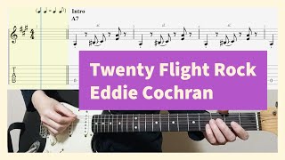 Eddie Cochran - Twenty Flight Rock Guitar Cover with Tab
