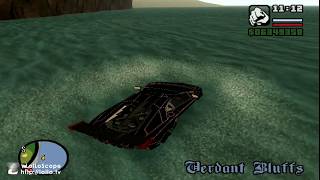 How to swim/float a car on water in gta san andreas without using any mod
