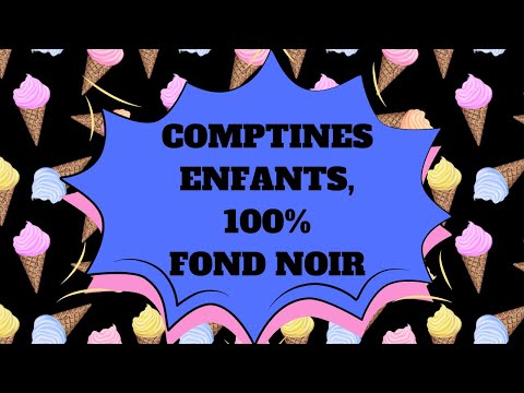 Comptine pour enfants sur fond noir