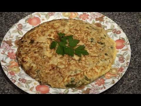 Tortilla de Bacalao con Pimientos