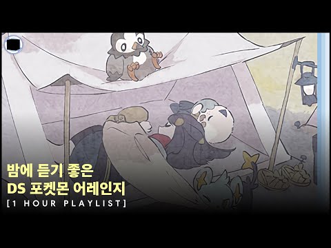 밤에 듣기 좋은 DS 포켓몬 어레인지 [1 HOUR PLAYLIST]