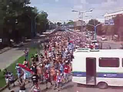 "Caravana Tricolor a Turdera" Barra: Los Pibes del Barrio &bull; Club: Brown de Adrogué