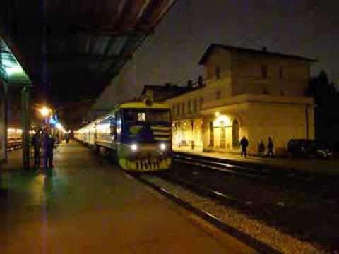 Odjezd lokomotivy 749,039 z Prahy Vršovic