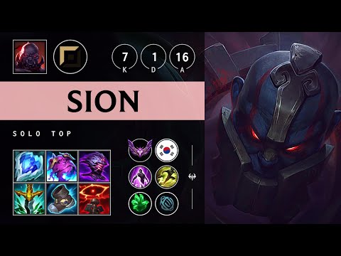 Sion Top vs Poppy - KR Master Patch 25.08