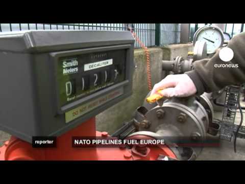euronews reporter - How NATO's pipes keep airlines in the sky