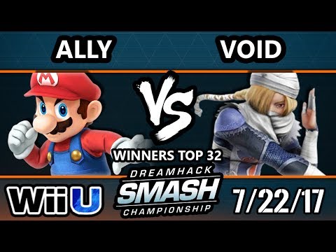 DHATL17 Smash 4 - C9 | Ally (Mario) Vs. CLG | Void (Sheik) - Winners Top 32 - Smash Wii U