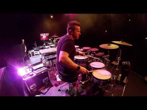 KJ Sawka live at the Uk Drum Show ( Fourward Empty Soul, No Escape mash up )